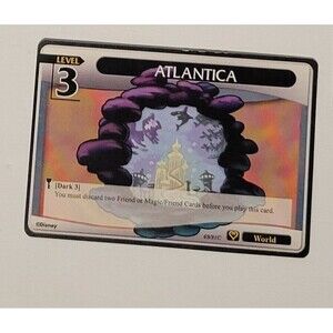 Kingdom Hearts TCG Atlantica 90/128U Level 2 A Darkness Awakened LP Disney